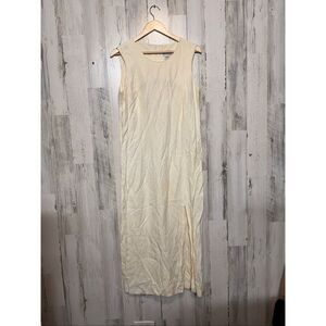 Perceptions by Irene B. Sleeveless Cream Maxi Dress Women’s Size 8